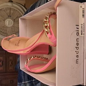 Madden Girl pink heels size 11